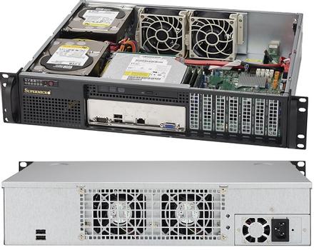 SUPERMICRO SuperChassis 523L-505B 2U ATX 2x3.5 (CSE-523L-505B)