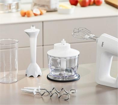 Braun MultiMix 3 HM 3135 WH - håndmikser - hvit/grå demo (0X22211009-Demo)