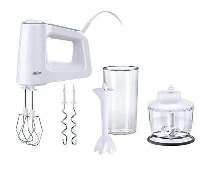 Braun MultiMix 3 HM 3135 WH - håndmikser - hvit/grå demo (0X22211009-Demo)