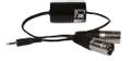 AUDAC Jordskiller TR2080 Passiv Ground loop isolator 3,5JackM   2x XLRM