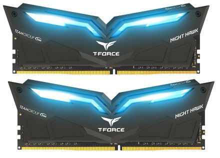 TEAM T-Force Nighthawk,  blaue LED, DDR4-3200,  CL16 - 16 GB (THBD416G3200HC16CDC01)