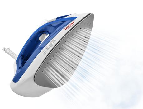 TEFAL Virtuo FV1711E0 Strykejern Kompakt design, 24 g/min konstant damp, 80 g/min dampstøt, antikalk, 1800 W (FV1711E0)