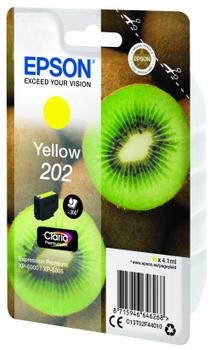 EPSON SINGLEPACK YELLOW 202 KIWI CLARA PREMIUM INK SUPL (C13T02F44010)