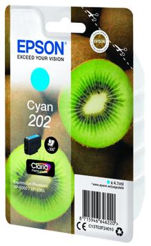 Epson 202 - cyan - original - blekkpatron (C13T02F24020)