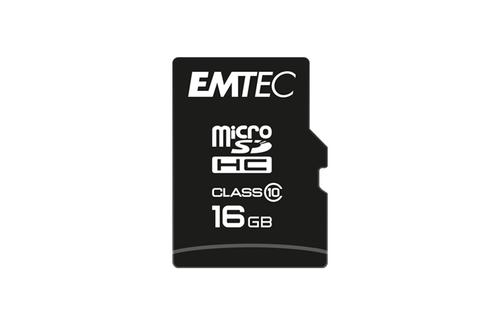 EMTEC Memory Card 16 Gb Microsd  (ECMSDM16GHC10CG)