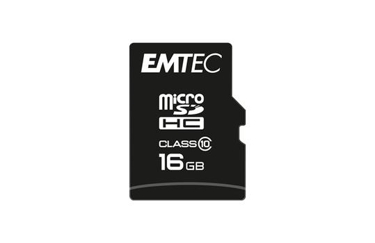 EMTEC Memory Card 16 Gb Microsd  (ECMSDM16GHC10CG)