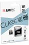 EMTEC Memory Card 16 Gb Microsd  (ECMSDM16GHC10CG)
