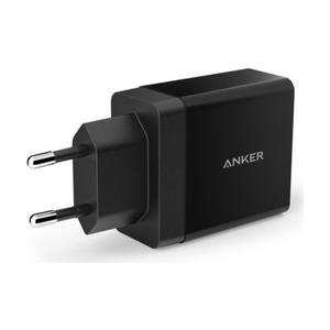 ANKER Anker - 24W 2-port USB Wall Charger, 24W & 4,8A, Black (A2021L11)