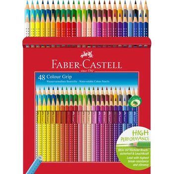 FABER-CASTELL - Colour Grip Farveblyanter - Æske med 48 stk. (112449)