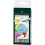 FABER-CASTELL sivellinkynäsrj 153547 Pitt Artist pen 6 pastellivä