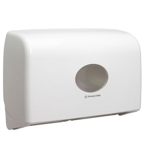 . Dispenser KC Aquarius Jumbo Twin Mini t/toilet Hvid 29, 2x45, 9x12, 3cm (6947)