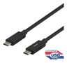 DELTACO 1m USB-C kabel 60W 10 Gbps USB 3.1 Gen 2