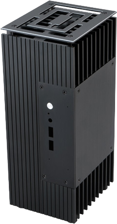 AKASA Turing Fanless UCFF-Gehäuse (Intel NUC), OEM - schwarz (A-NUC45-M1B)