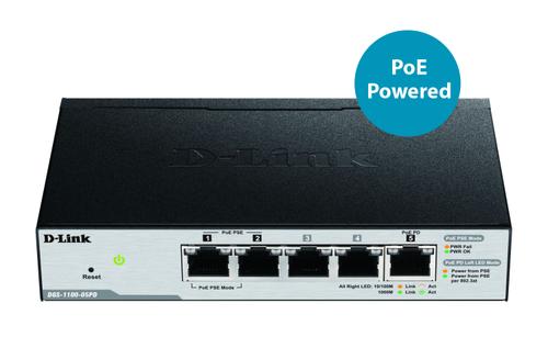 D-LINK 5-Port Gigabit PoE Smart (DGS-1100-05PD)