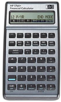 HP 17bII+ økonomisk forretningskalkulator (F2234A#B12)