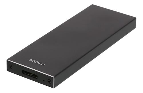 DELTACO External M.2 case, USB 3.0, 5 Gbps, Black (MAP-K16N)