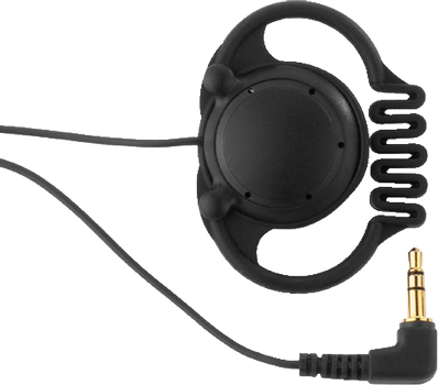 MONACOR on-earphone,  mono, 3.5 mm, 1.2 m cable, black (22.0740)
