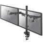 NEWSTAR NEOMOUNTS BY FPMA-D550DBLACK Monitor Dual-DeskMount 10-32inch clamp/ grommet Full motion Tilt Swivel Pivot black