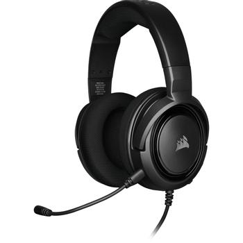 Corsair Gaming HS35 - Hodesett - full størrelse - kablet - 3,5 mm jakk - karbon (CA-9011195-EU)