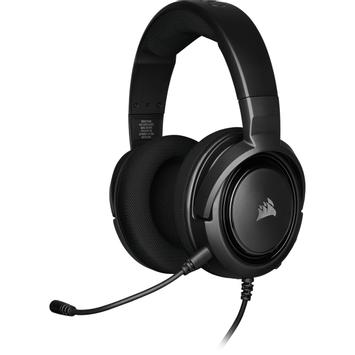 Corsair Gaming HS35 - Hodesett - full størrelse - kablet - 3,5 mm jakk - karbon (CA-9011195-EU)