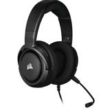 Corsair Gaming HS35 - Hodesett - full størrelse - kablet - 3,5 mm jakk - karbon (CA-9011195-EU)