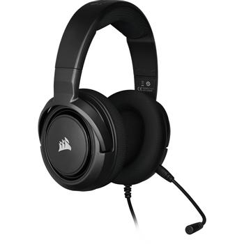 Corsair Gaming HS35 - Hodesett - full størrelse - kablet - 3,5 mm jakk - karbon (CA-9011195-EU)