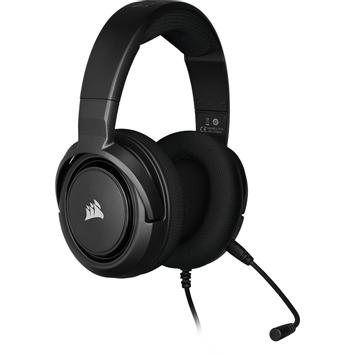 Corsair Gaming HS35 - Hodesett - full størrelse - kablet - 3,5 mm jakk - karbon (CA-9011195-EU)