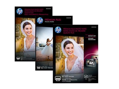 HP Premium Plus glanset fotopapir – 20 ark/13 x 18 cm (CR676A)