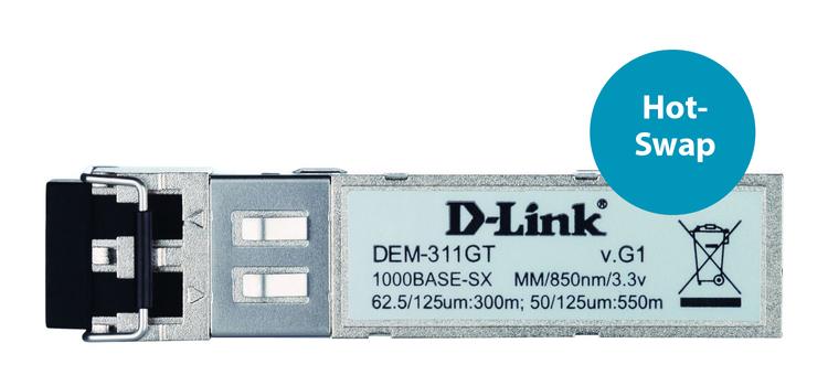 D-LINK DEM-311GT 1 PORT MINI GBIC SX MULTI-MODE FIBER TRANSCEIVE IN (DEM-311GT)
