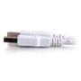 C2G Cbl/3m USB 2.0 A/B wht (81562)