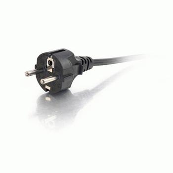 C2G 16 AWG European Power Cord | Apparatkabel | CEE 7/7 (German/ Schuko) - IEC C13 (Appliance) | 10m | Svart (88547)