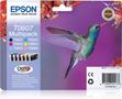 EPSON T0807 ink cartridge black and five colour standard capacity black and colour: 7.4ml 6-pack RF-AM blister (C13T08074021)