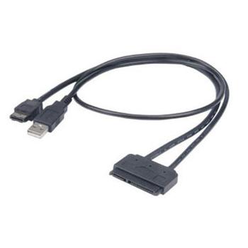 AKASA Flexstor Esata Usb Sata Cable  (AK-CBSA03-80BK)