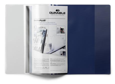 DURABLE Angebotshefter Duraplus Sichttasche dklblau 25erPck (257907)