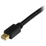StarTech 10ft Mini DisplayPort to DVI Adapter Cable - Mini DP to DVI Video Converter - MDP to DVI Cable for Mac / PC 1920x1200 - Black (MDP2DVIMM10B) - DisplayPort-kabel - 3.04 m (MDP2DVIMM10B)