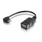 C2G Mobile Device USB Micro-B to USB Device OTG Adapter Cable - USB-adapter - USB (hane) till mikro-USB typ B (hona) - 15 cm - svart