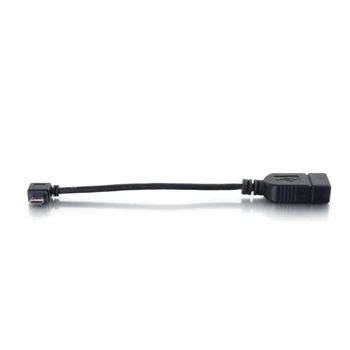 C2G Mobile Device USB Micro-B to USB Device OTG Adapter Cable - USB-adapter - USB (hane) till mikro-USB typ B (hona) - 15 cm - svart (82410)