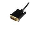 STARTECH 91cm Mini DisplayPort to DVI Active Adapter Converter Cable - Black	 (MDP2DVIMM3BS)