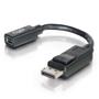 C2G G 15cm DisplayPort to Mini DisplayPort Adapter Converter 4K UHD - DP Male to Mini DP Female - Black - DisplayPort cable - Mini DisplayPort (F) to DisplayPort (M) - 15 cm - black (84305)