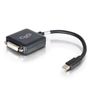 C2G G 20cm Mini DisplayPort to DVI Adapter - Thunderbolt to Single Link DVI-D Converter M/F - Black - DisplayPort cable - Mini DisplayPort (M) to DVI-D (F) - 20 cm - black (84311)