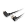 C2G USB 2.0 A Right Angle to Micro-USB B Right Angle Cable - USB-kabel - mikro-USB typ B (hane) till USB (hane) - 1 m - 90° kontakt, högervinklad kontakt - svart (81704)