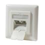 LOGILINK LOGILINK- Outlet Cat.6 Wall Outlet UP 2xRJ45 STP, horizontal type, pure white (NP0023)