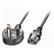 LINDY Power Cable Type G (UK-5A) to C13 Black 0.2m Factory Sealed