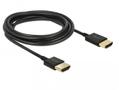 DELOCK Kabel HDMI auf HDMI Slim 0,25m schwarz