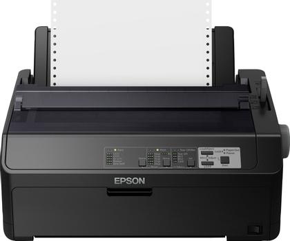 EPSON FX-890IIN Dot Matrix Printers Impact dot matrix 80 columns 18 Needles (2 x 9) Ethernet interface (100 Base-TX / 10 Base-T) Bidirectional parallel USB - compatible with USB 2.0 specification 250 (C11CF37403A0)