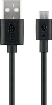 Goobay DAT micro-USB 1,0m schwarz FastCharge PL (72227)