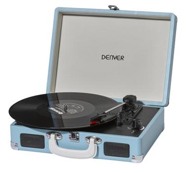 DENVER VPL-120, Strøm, 50 Hz, Blå, 2,2 kg, 350 x 105 x 250 mm, Strøm, USB (VPL-120BLUE)