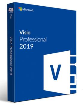 MICROSOFT MS Visio Professional 2019 Win 1 License Medialess Win10 Mac (SE) (D87-07448)