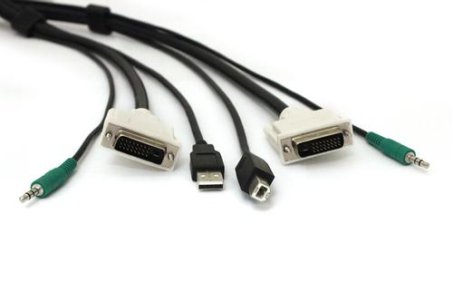 BLACK BOX Secure KVM Cable Kit - DVI USB Audio 1.8m (SKVMCBL-DVI-06)