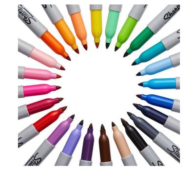 SHARPIE Permanent Fine Markers Assorted Fun Colours (Pack 18) 1996112 (1996112)